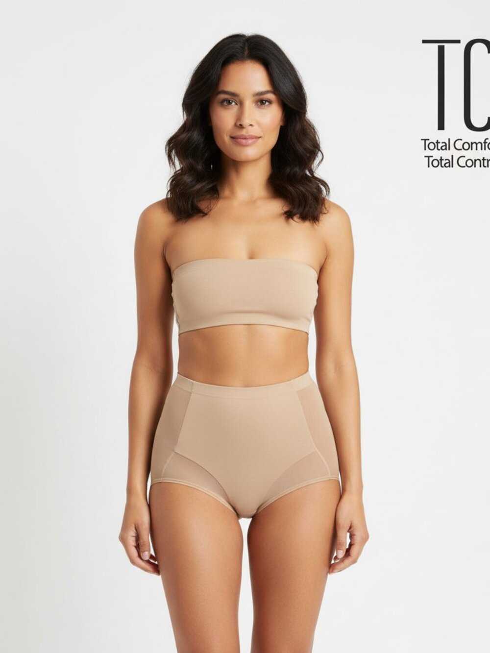 TC Intimates Girl Power Women's Moderate Control High Waist Shaping Brief NWT